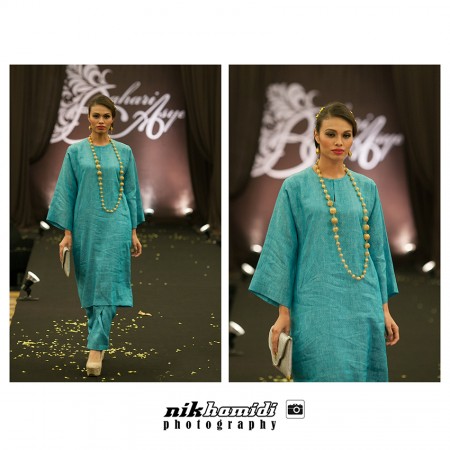 Kurung kuno dalam fabrik linen