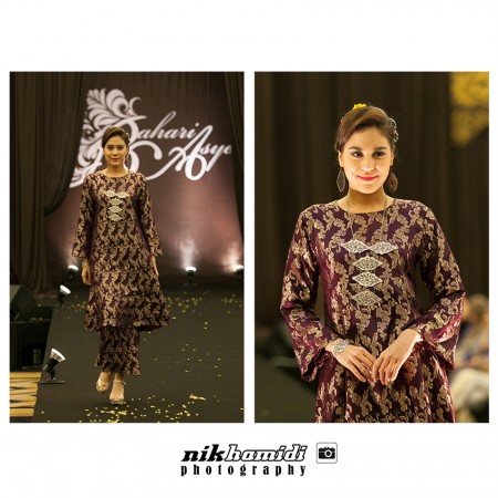 Kurung Tun Teja dari kain broked