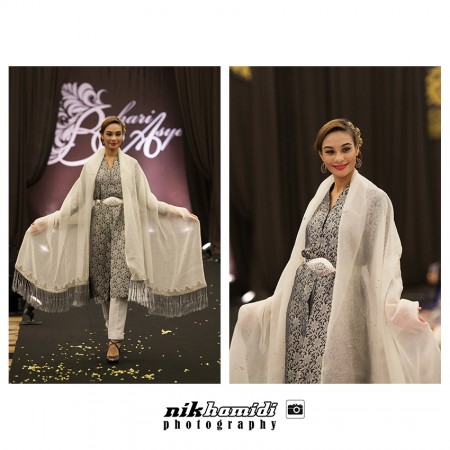 Kebaya Puteri Perak dengan fabrik brocade